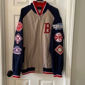 Boston Red Sox World Series patch jacket.